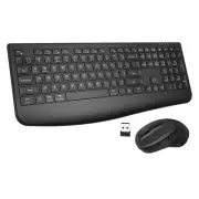 Wireless Keyboard and Mouse Combo, 2.4GHz Rechargeable Ergonomic Computer Key...