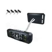Solar Power Car Tire Pressure Alarm System W/4 Internal Sensors Mount Windscreen (for: Daihatsu)