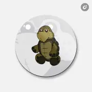 Turtle Toy Animal | 4'' X 4'' Round Decorative Magnet