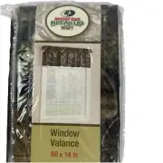 Mossy Oak Break-Up Infinity Window Valance 60" x 14" NEW Camo Curtain