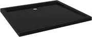 vidaXL Modern Shower Base Tray with Low Threshold, Black ABS & Fiberglass Reinforced, 80x90 cm