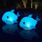 Goallim Solar Floating Pool Lights Dolphin Glow in The Dark Solar Pool Lights...