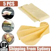 5PCS Large Shammy Chamois Towel Car Home Office Garden Restaurant Cloth Towel AU