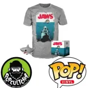 Jaws Bloody Great White Shark 6" Pop! Vinyl Figure & T-Shirt Box Set (XS) "New"