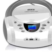 Lightweight Audio Player with Top-Loading CD, Bluetooth, and Stereo Speakers