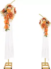 Metal Balloon Arch Stand 2 Set Wedding Arch Stand Flower Arch Backdrop Floral