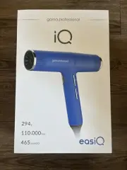 NEW Gama Professional iQ easiQ Blowdryer Hair Dryer Blue