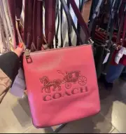 NWT COACH CE874 Mini Rowan File Bag Horse and Carriage