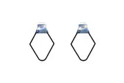 2x Formula Sports PVC Diamond 9-Ball Billiard Rack Accessory 2 1 4" Size Black