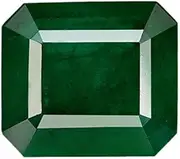 [RISHAB GEMSTORE] Natural Emerald Stone 15.00 Ratti Green Loose Certified Emerald/Panna Gemstone for Men's and Women's, Natural Emerald Panna Loose Gemstone, Emerald, Natural Emerald Panna Loose
