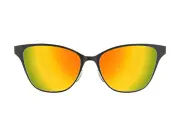 Lucyd Smart Sunglasses | Electra Model | Bluetooth Audio Glasses | Open Ear | Noise Canceling Wireless Mics| Narrow Size Polarized UV400 Sunburst Mirr