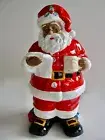 NWT Williams Sonoma Twas the Night Before Christmas Black Santa Cookie Jar