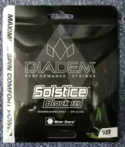 Diadem Solstice Black 18 Gauge 1.15mm Tennis String