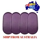 Tupperware Modular Mates MM Purple Dewberry Oval Storage Container Lid (4) Set