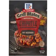 McCormick Grill Mates Chipotle & Garlic American Bbq Dry Marinade 40g