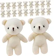 ZUNOXAZ Stuffed Bear Pendants Set of 24 Tiny Bears Keychain Accessories Multi-Function Hanging Mini Toys for Decor Present
