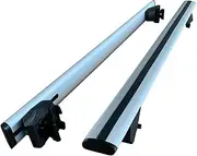 Cross Bars 127cm Car Roof Rack Clip On Universal Lockable Aluminium Carrier Lock Rail Sedan