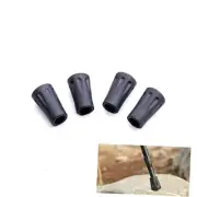 Walking Stick Tips Rubber 4pcs Trekking Pole Tips Replacement- Rubber Feet for