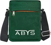 [ABYS] Green Waxed Canvas Crossbody Messenger Travel Sling Bag For Men,Lightweight Side Bag For Men And Women,Shoulder Bag For Women, Green, M, Green, Medium