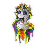 Unicorn Vomit, Vinyl Decal Sticker, Indoor Outdoor, 3 Sizes, #9175
