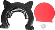 BESPORTBLE 1 Set Interior Cat Door with Brush Design Easy Access Pet Supply for Cats and Dogs Durable Plastic Door for Thick Walls Flexible Grooming Feature