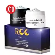 10X RCC Night Cream Repairing Smooth Skin Tighten Reduce Acne Dark Spot Set