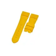 22x18mm Yellow Rubber Watch Strap For Panerai Luminor Marina Submersible