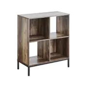 Cooper & Co. Cuba 60cm Small Bookshelf Walnut Black