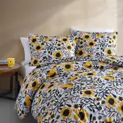 Marimekko Mykero Cotton Percale 3 Piece Comforter Set, King