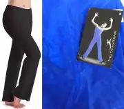 Motion Wear 7150 BLUE Royal 668 Shiny Wide Leg Jazz Pants NEW USA Medium M