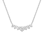 Silver 1.05 ct. tw. Lab-Grown Diamond Necklace
