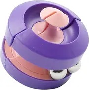 POFET Rotating Beads Orbit Ball Cube, Orbit Ball Maze Ball for Anxiety and Stress, Educational Puzzle Gift for Christmas, Halloween Party, Beads Orbit Ball Maze - Purple