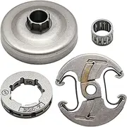 JUUDDENPARTS 537110503 Clutch Drum Sprocket Kit, Clutch Sprocket Needle Bearing Chainsaw Parts, Replacement for Husqvarna 340 345 346 XP 350 351 353 445 450 Chainsaw