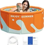 Folding Swimming Pool | Family Non-Inflatable Bathing Pool | No Installation Water Play Swimming Pool for Garden, Outdoor, Patio, Home