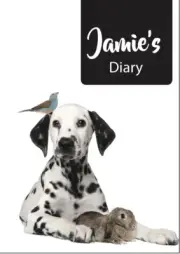 2025 diary Dalmation Dog personalised with your name A5