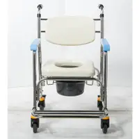 在飛比找樂天市場購物網優惠-永大醫療~均佳不銹鋼便器椅洗澡椅JCS-302(附輪)JCS