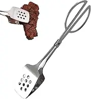 Stainless Steel Tong Small, 4.4x25cm, Appetizer Tongs, Cake, Bread, Multi Purpose Kitchen Scissors, Ideal for Serving Appetizers, Cakes Slicing, Stainless Steel Tool,
