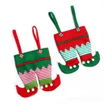 CHRISTMAS CANDY NON-WOVEN FABRIC SANTA CLAUS GIFT BAGS/PARTY