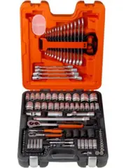 Bahco 106 Piece 1/4 & 1/2 Socket & Combination Spanner Set (S106)