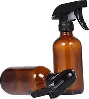 BESPORTBLE 2PCS Hand Pressure Spray Bottles Sprayers for Hairdressing Gardening and Household Cleaning Brown Durable and Refillable Design