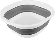 NOLITOY Collapsible Plastic Wash Basin, Kitchen Dishpan, Floding Small Bathtub, Space Saving Plastic Wash Bin for Dorm Camping Supplies Fishing Travel and Home(9.82X9.12inch)