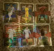 lot 6 cards 2017-18 Panini Select Soccer In the Clutch Prizm #8,11,15,17,21,38