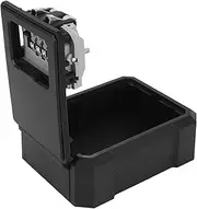 Jectse Key Storage Lockbox Easy to Install Wall Mount Key Box for Home Office Hotel School (Black)