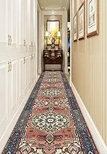 Carpet, for Kitchen Stairs Hall Corridor Floor Decor Mats Long Kitchen Runners Washable Anti Slip Vintage Design,1m x 4.5m