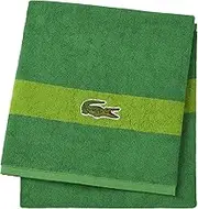 Lacoste Logo Bath Towel, 100% Cotton, 650 GSM, 30"x52", Glade