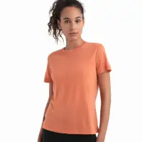 在飛比找momo購物網優惠-【Icebreaker】女 Core 圓領短袖上衣-牡丹粉(