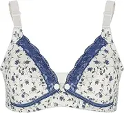 [Zerodis] Floral Lace Bra Maternity Nursing Bra Cotton Front Open Breastfeeding Pregnant Women Clothing