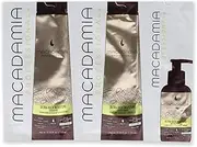 Macadamia Oil Professional Ultra Rich Moisture Set by Macadamia Oil for Unisex - 3 Pc Kit 0.34oz Shampoo, 0.34oz Conditioner, 0.17oz Oil Treatment, 3 count