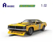 Scalextric 1:32 Scale Chrysler Hemicuda Lemans 1975 Yellow Black Slot Car