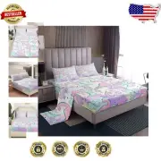 Cute Dinosaur Bedding Set for Kids - Twin Size Sheets with Deep Pockets